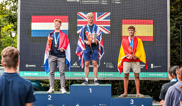 Charlie Dixon, Santi Sesto Cosby and Leo Wilkinson bring home medals for Brits at sailing’s Youth World Championships