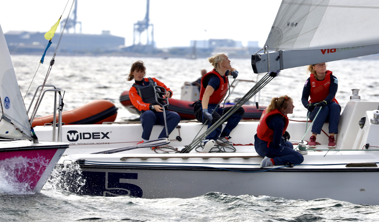 The Five By Five Women's Match Racing team took part in the inaugural Women's World Match Race Tour