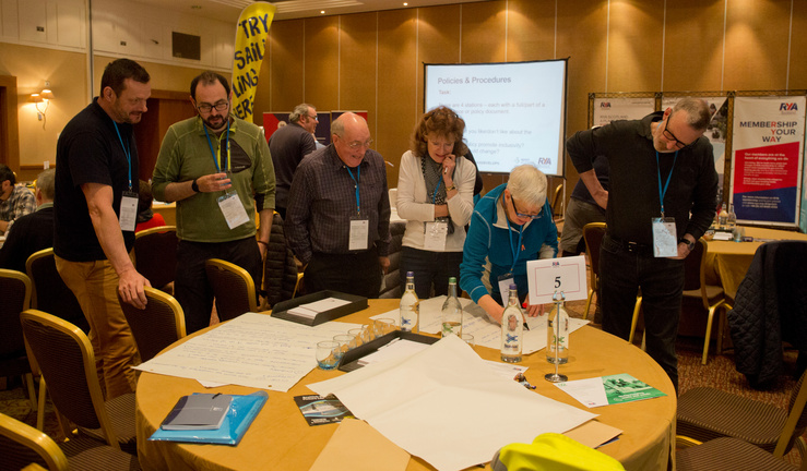 Group discussion and activities at the Instructor Gathering and Development Conference 2019