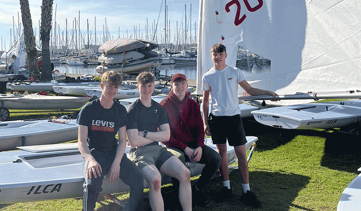 Josh McGregor, Lewis Thompson, Daniel Palmer and Bobby Driscoll in Valencia