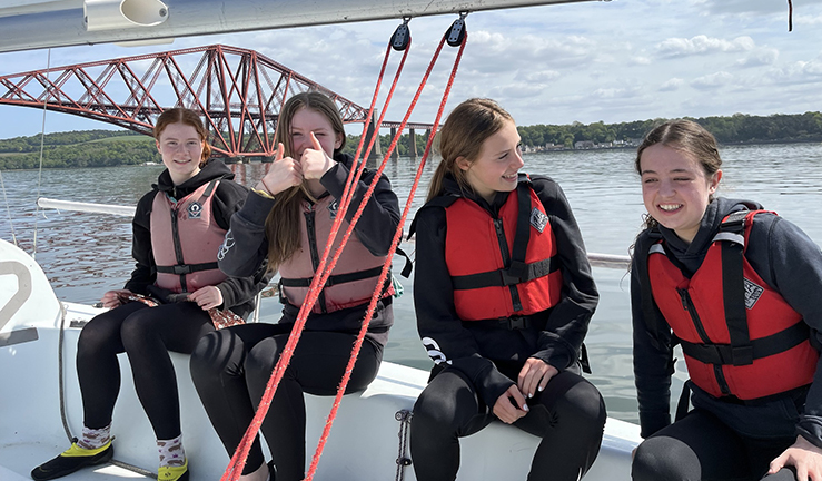 Women and Girls taking part in the No Buoys Allowed event at Port Edgar Watersports