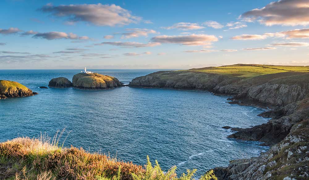 Wise shot of rocky coast of West Wales