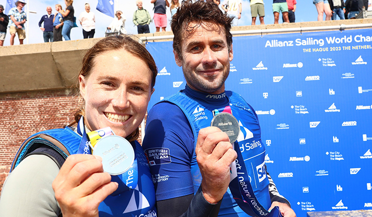 The Hague, The Netheerlands is hosting the 2023 Allianz Sailing World Championships from 11th to 20th August 2023. More than 1200 sailors from 84 nations are racing across ten Olympic sailing disciplines. 107 Paris 2024 Olympic Sailing Competition places will be awarded as well as 10 World Championship medals.Credit: Sailing Energy / World Sailing.  .17 August 2023