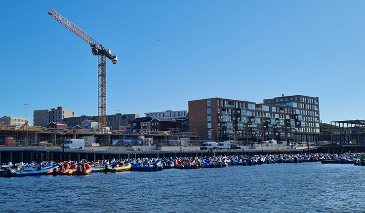 Mark Laying team at the Sailing World Championships in the Hague.