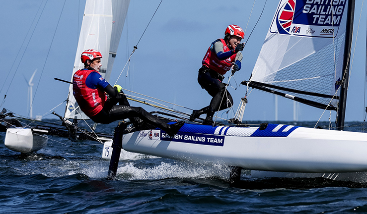 Action Images of Scottish competitors at the Sailing World Championships at the Hague.