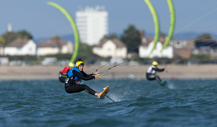 Racing at the Formula Kite European Championships day 5