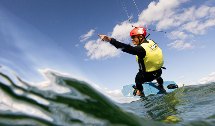 Racing at the Formula Kite European Championships day 5