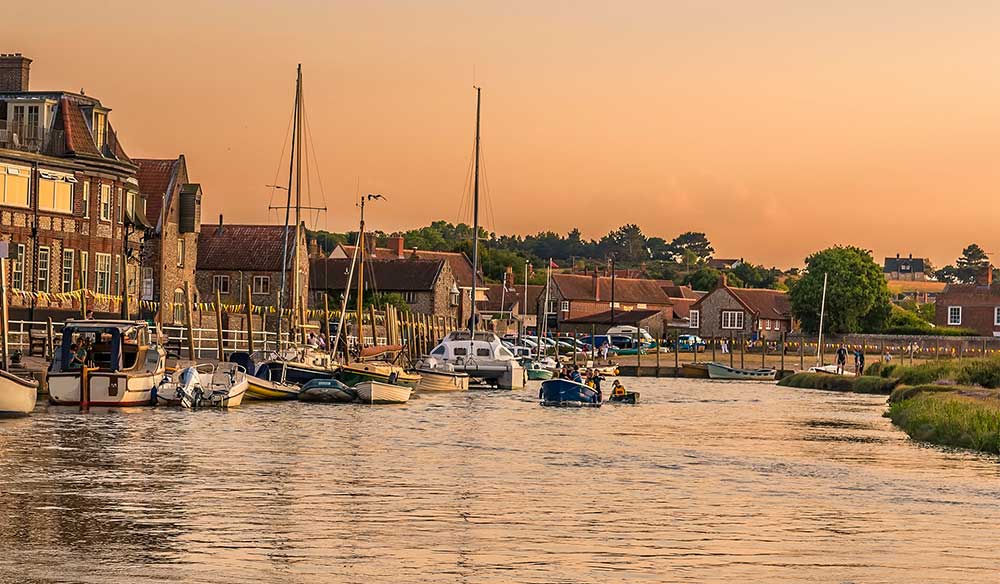 wide shot of Glaven at Blakeney