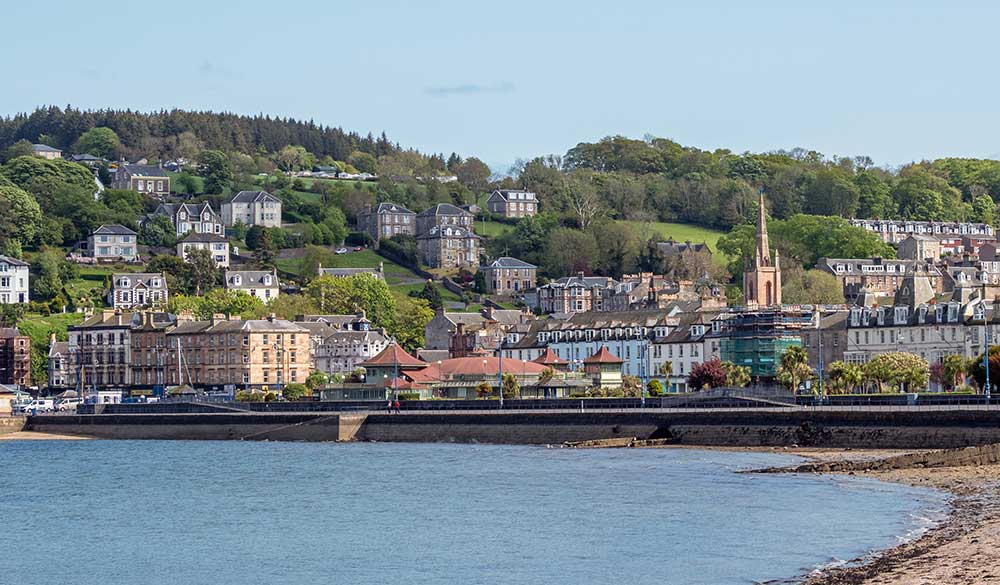 Rothesay town on the Isle of Bute, Scotland