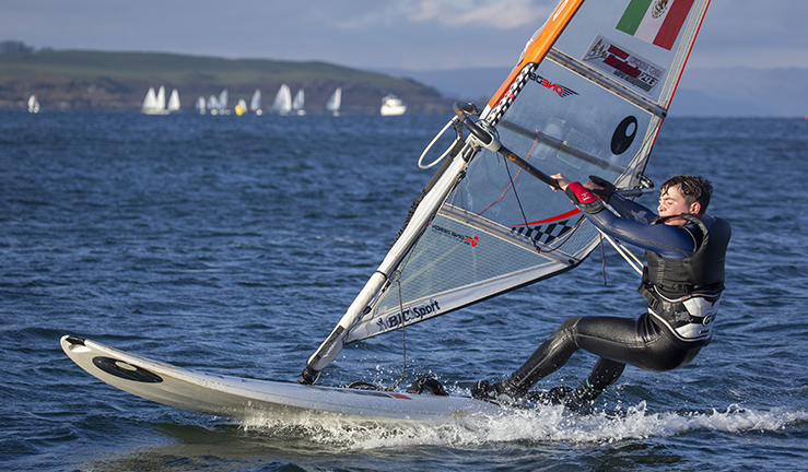 Sailing and Windsurfing action at the winter Champs